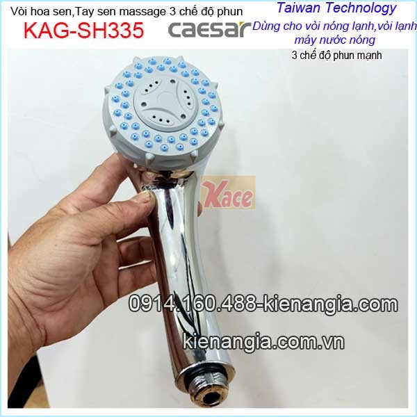 KAG-SH335-Tay-sen-massage-3-che-do-phun-nuoc-manh-Caesar-KAG-SH335