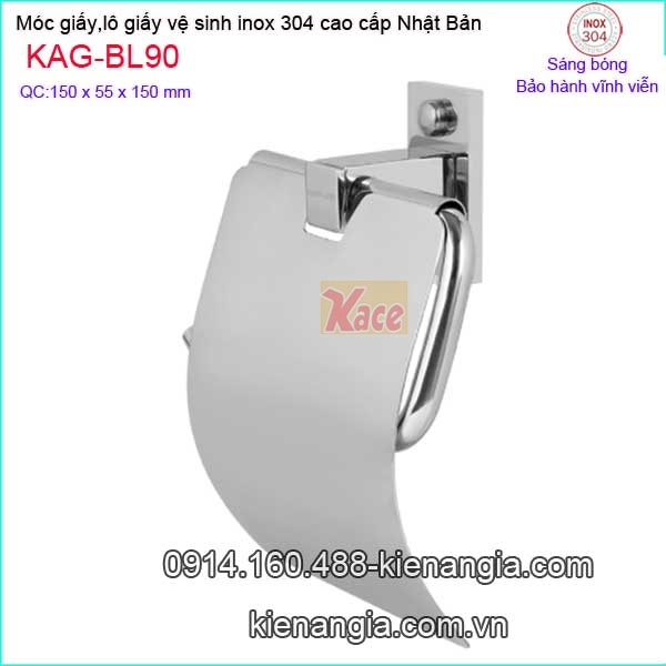 Móc giấy,lô giấy vệ sinh inox Việt Nhật cao cấp  KAG-BL90