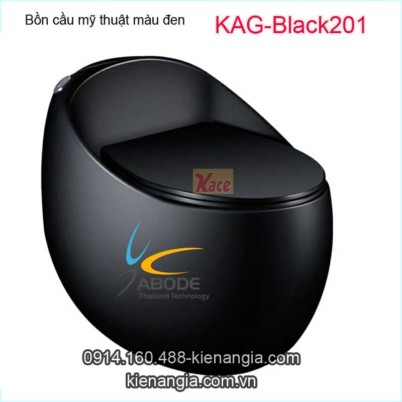 Bồn cầu quả trứng màu đen KAG-Black201
