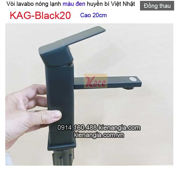 KAG-BLack20-Voi-lavabo-vuong-mau-den-20cm-Viet-Nhat-KAG-bLACK20-1