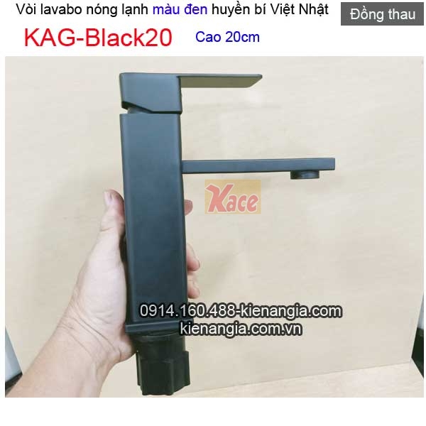 KAG-BLack20-Voi-lavabo-vuong-mau-den-20cm-Viet-Nhat-KAG-bLACK20-2