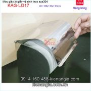 Hộp đựng giấy vệ sinh inox SUS304 bóng Nhật bản cao cấp KAG-LG17