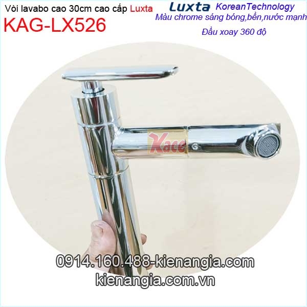 KAG-LX526-Voi-chau-lavabo-lanh-cao-30cm-dau-xoay-360F-Korea-Luxtta-KAG-LX526-22