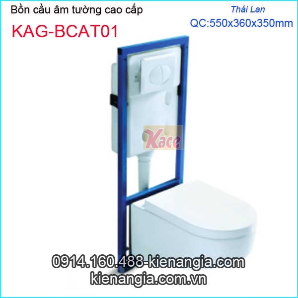 Bồn cầu âm tường cao cấp Thailand-KAG-BCAT01