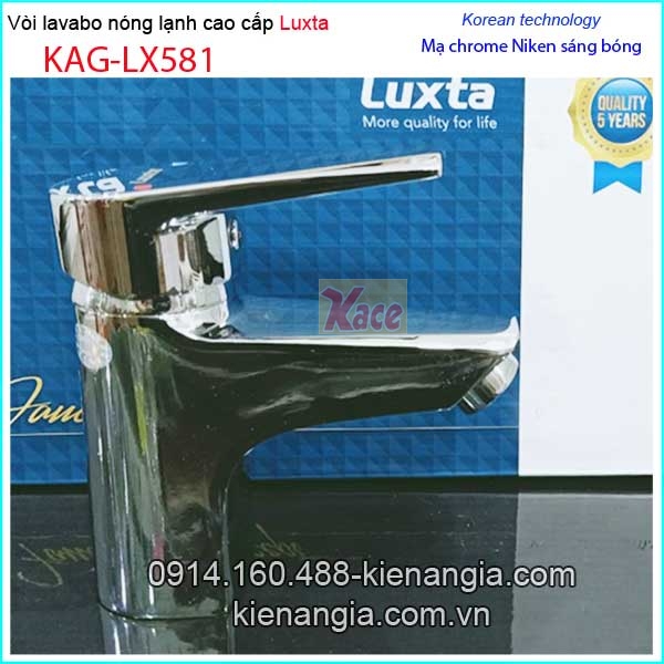 Vòi lavabo nóng lạnh cao cấp Luxta KAG-LX581