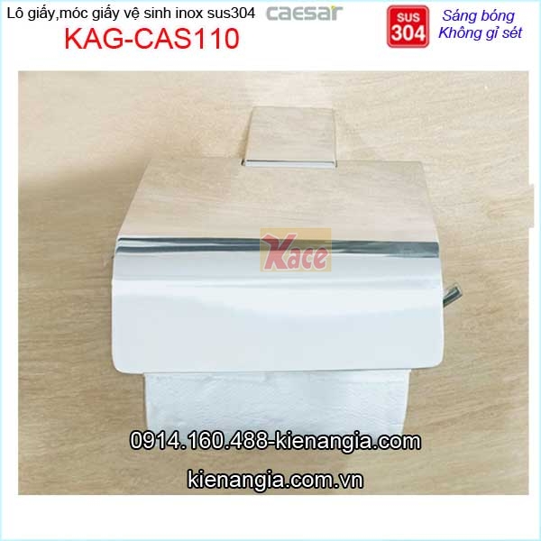 Lô giấy vệ sinh căn hộ bằng inox Caesar KAG-CAS110