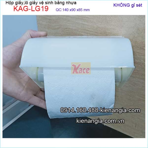 Hộp giấy vệ sinh bằng nhựa giá cực rẻ KAG-LG19