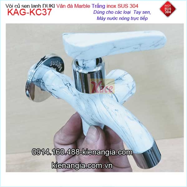 KAG-KC37-Voi-may-nuoc-nong-inox-sus-304-van-da-Marble-Trang-KAG-KC37-2
