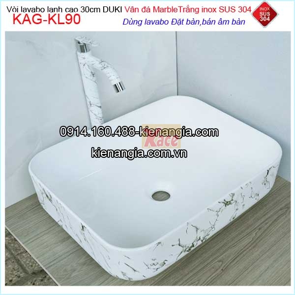 KAG-KL90-Voi-chau-lavabo-30cm-inox-sus-304-son-tinh-dien-van-marrble-KAG-KL90-1