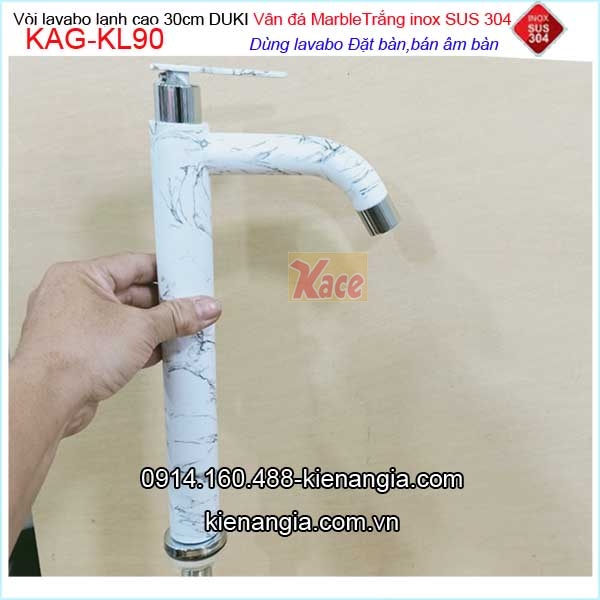 KAG-KL90-Voi-chau-son-tinh-dien-van-da-Marble-trang-inox-sus-304-KAG-KL90-2