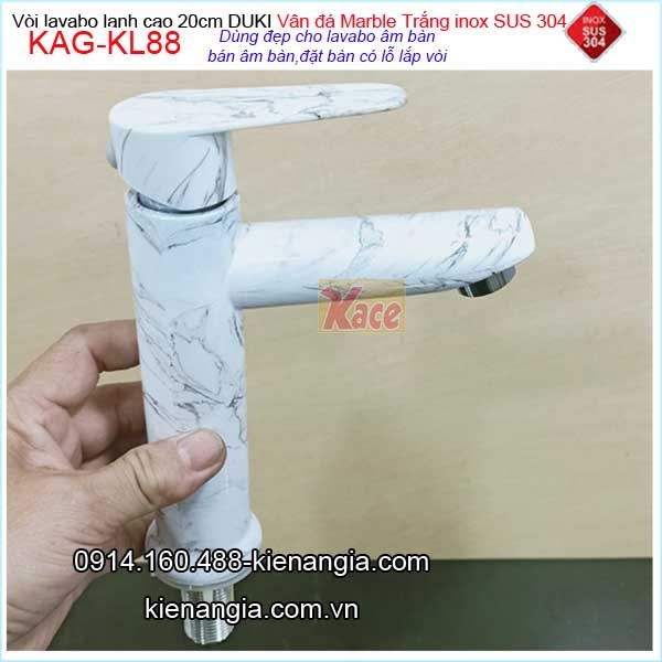KAG-KL88-Voi-chau-lavabo-van-da-Trang-den-200mm-bang-inox-sus-304-KAG-KL88
