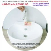 Combo lavabo đặt bàn vòi inox 304 vân đá KAG-ComboLB94KL86
