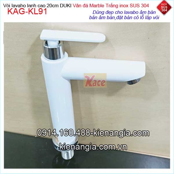 KAG-KL91-Voi-lavabo-20cm-nha-pho--son-tinh-dien-Trang-inox-sus-304-KAG-KL91