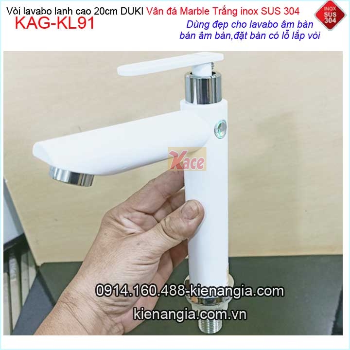 KAG-KL91-Voi-lavabo-20cm-son-tinh-dien-Trang-inox-sus-304-KAG-KL91-1