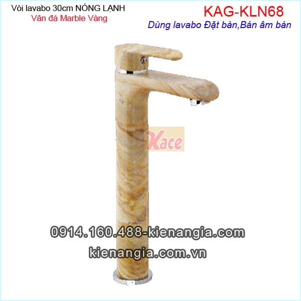 KAG-KLN68-Voi-lavabo-dat-ban-30cm-nong-lanh-van-da-Marble-Vang-KAG-KLN68