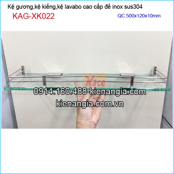 Kệ kính phòng tắm Inox 304 KAG-XK022