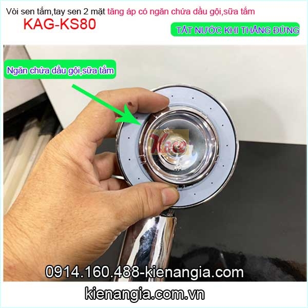 KAG-KS80-Voi-sen-tang-ap-2-mat-co-ngan-dau-goi-sua-tam-KAG-KS80