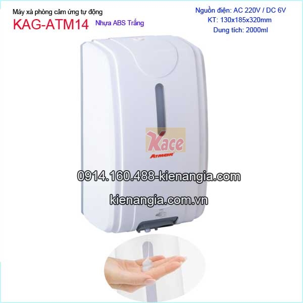 Máy xà phòng rửa tay cảm ứng tự động ATMOR KAG-ATM14