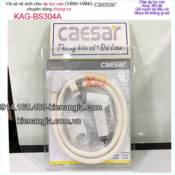 Vòi vệ sinh chung cư siêu bền Caesar KAG-BS304A