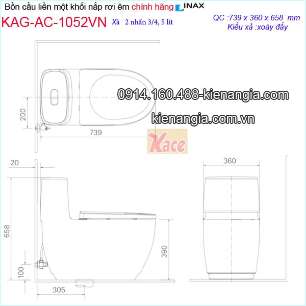 KAG-AC1052VN-Bon-cau-1-khoi-INAX-chinh-hang-KAG-AC1052VN-tskt