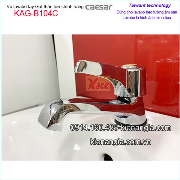 Vòi lavabo lạnh tay gạt CAESAR B104C