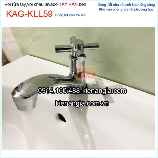 Vòi lavabo vặn tay thập KAG-KLL59