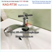 Vòi lavabo tay vặn chữ thập KAG-RT36