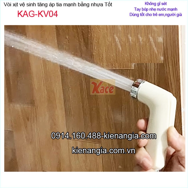 Vòi vệ sinh nhựa nhấn KAG-KV04