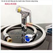 Vòi vệ sinh chrome,cốt thau nước mạnh KAG-KV08