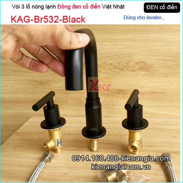 KAG-Br532-Black-Voi-3-lo-dong-den-co-dien-lavabo-nong-lanh-KAG-Br532-Black-11