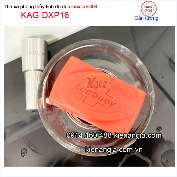 Dĩa xà phòng thuỷ tinh KAG-DXP16