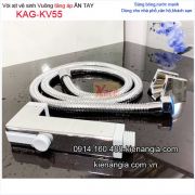 Vòi xịt vệ sinh vuông tăng áp ấn tay KAG-KV55