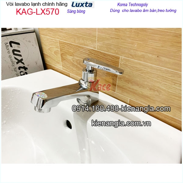 Vòi vuông chậu lavabo cao cấp Luxta KAG-LX570