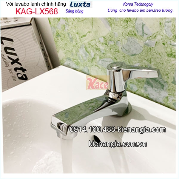 Vòi vuông chậu lavabo cao cấp Luxta KAG-LX568