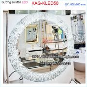 Gương soi tròn đèn LED 60cm KLED50