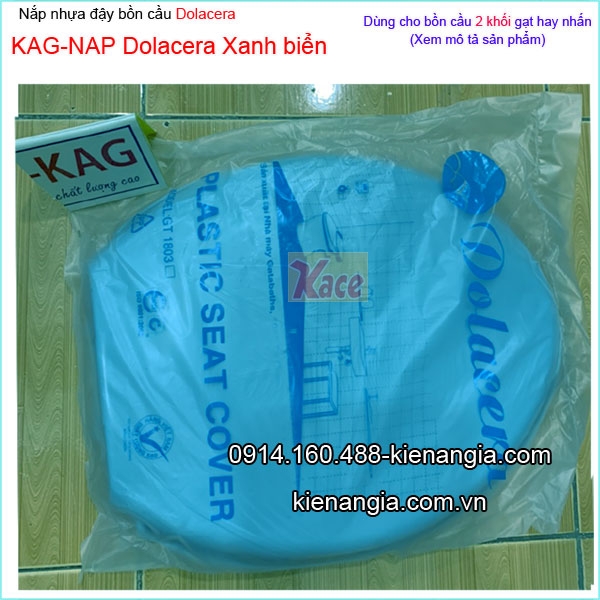 Nắp bồn cầu Dolacera màu xanh biển KAG-NAPDolacera-XB