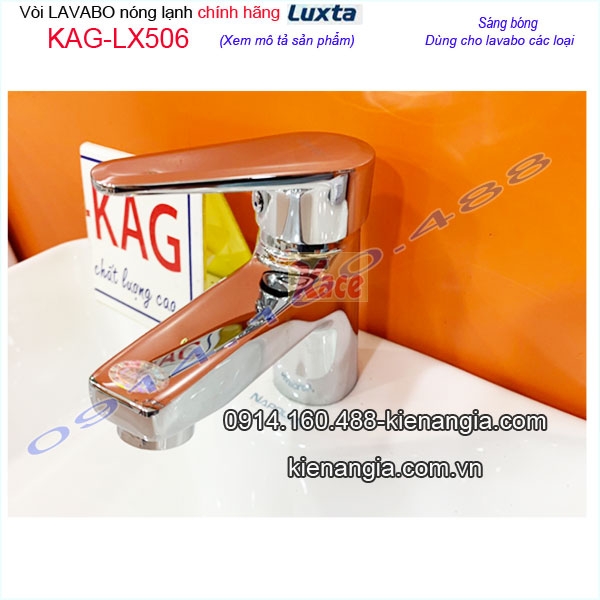 Vòi chậu lavabo nóng lạnh cao cấp Luxta KAG-LX506