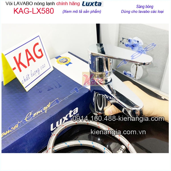 Vòi lavabo nóng lạnh cao cấp Luxta KAG-LX580