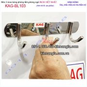 Móc 3,móc U3 inox Việt Nhật cao cấp KAG-BL103