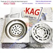 Thoát sàn,phễu thu WC ống D114 150x150 mm D114-KAG-TS09