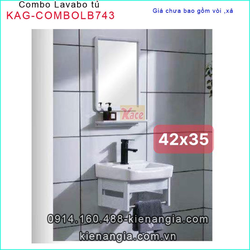 Combo lavabo đặt bàn gọn,xinh xinh cực phẩm  KAG-COMBOLB743