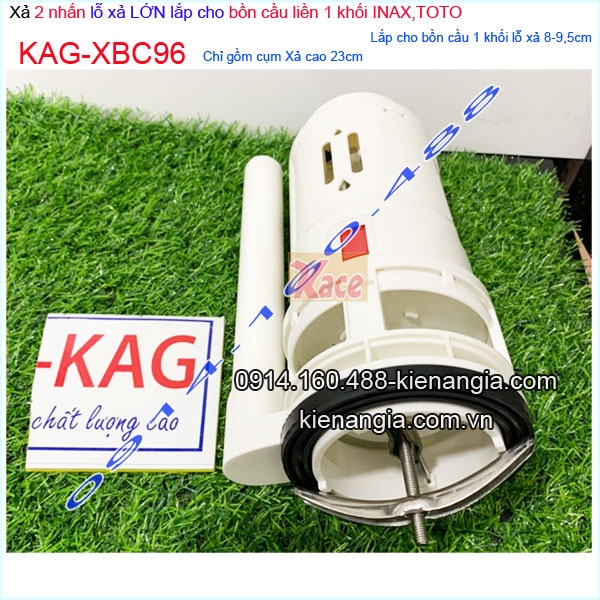 KAG-XBC96-Cum-xa-2-nhan-ban-cau-1-khoi-lo-xa-lon-8-9-5cm-INAX-TOTO-KAG-XBC96-6