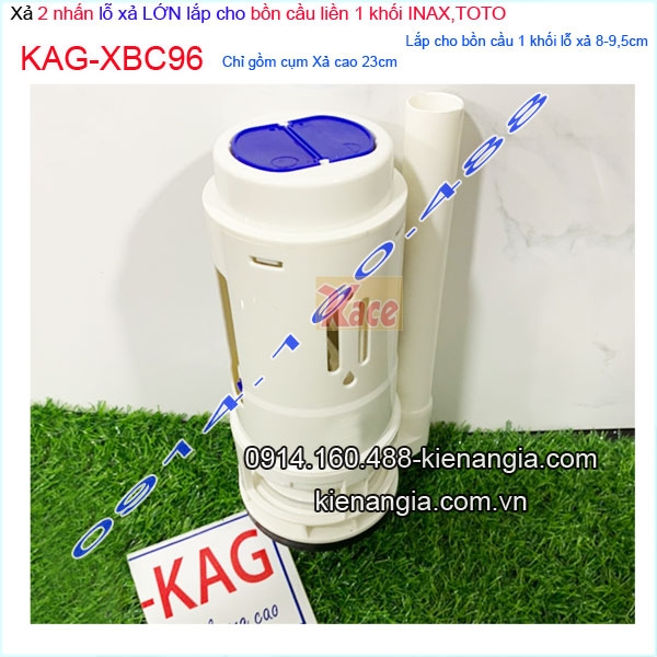 KAG-XBC96-Xa-2-nhan-bon-cau-1-khoi-lo-xa-lon-8-9-5cm-INAX-TOTO-KAG-XBC96
