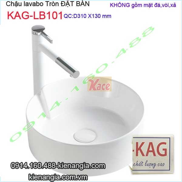 Chậu lavabo tròn đặt bàn KAG-LB101