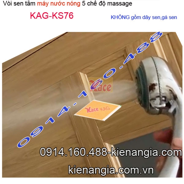 Vòi sen massage 5 chế độ máy nước nóng KAG-KS76