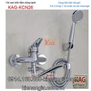 Vòi sen bồn tắm nóng lạnh cao cấp KAG-KCN26, trọn bộ sen gắn tường bồn tắm nằm  sử dụng tốt chiết khấu tốt