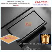 Thoát sàn  màu đen  83x200mmXD49-60 chống hôi tuyệt đối KAG-TS201