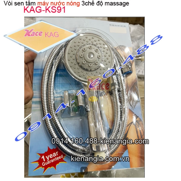 Tay sen bát to massage máy nước nóng KAG-KS91