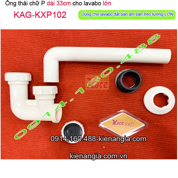 KAG-KXP102-Ong-thai-chu-P-bang-nhua-dai-33cm-xa-lavabo-lon-KAG-KXP102