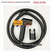 Vòi xịt vệ sinh tăng áp màu ĐEN KAG-KV54